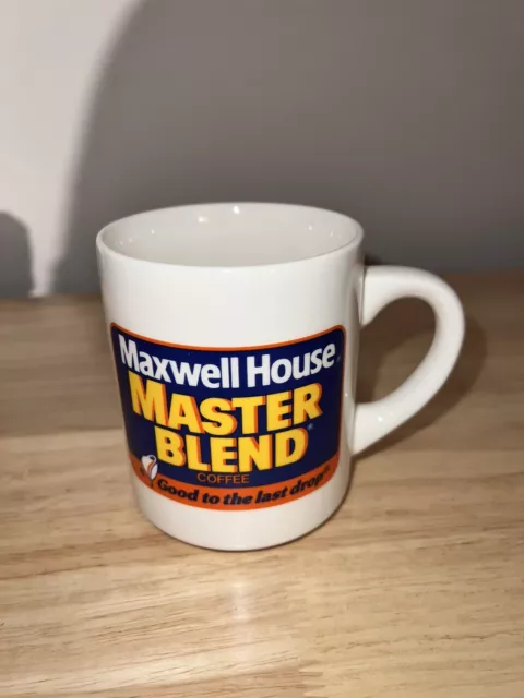 Maxwell House Coffee Cup Mug Master Blend Good to Last Drop Advertising Vintage