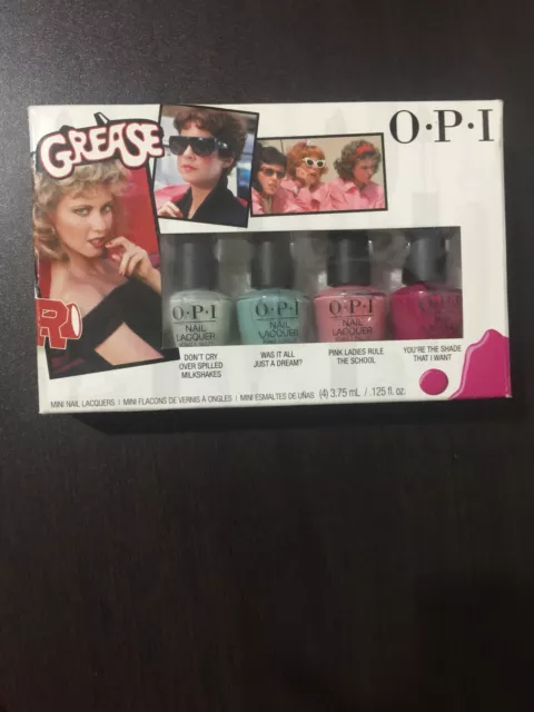 grease movie collectable mini nail polish lacquers boxed opi 2018