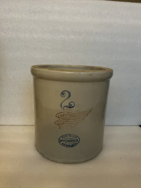 Union Stoneware Co. Red Wing Minnesota  Pottery Crock / Stoneware