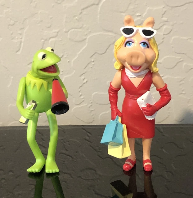 VTG LOT 2 Jim Henson Muppets Miss Piggy & Kermit The Frog -Jack in the Box Toys