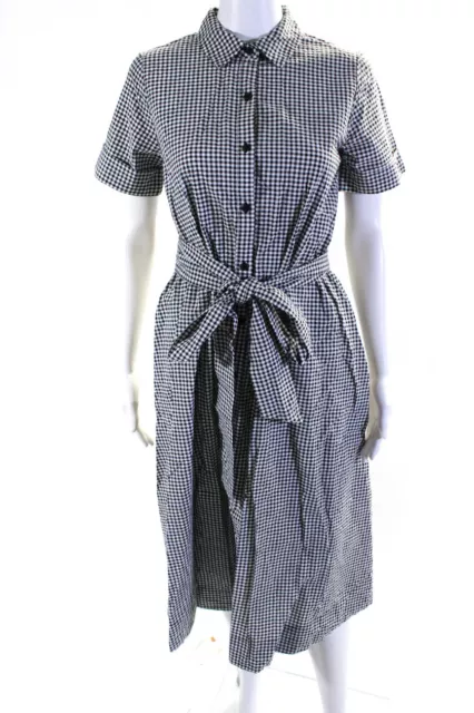 Lisa Marie Fernandez x Target Womens Seersucker Shirt Dress Black White Size XS