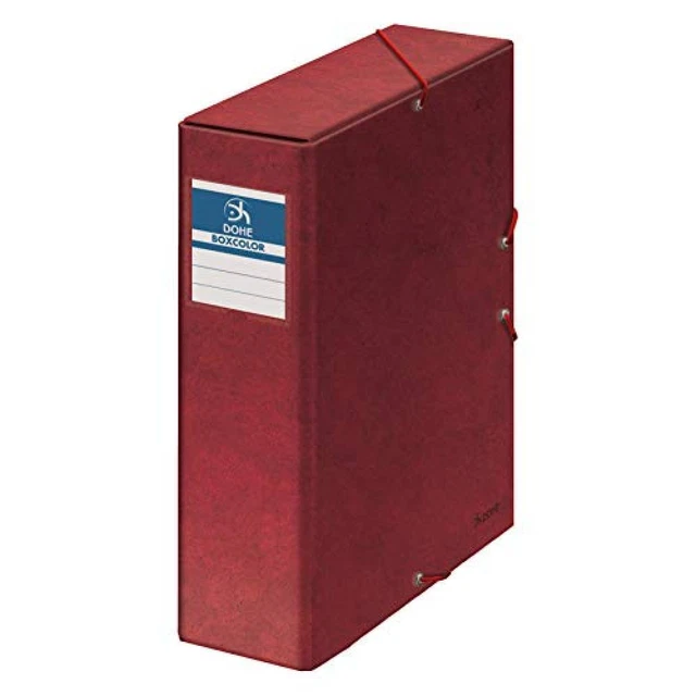 (TG. 9 cm) Dohe - Scatola porta progetti, dorso 9 cm. rossa - NUOVO