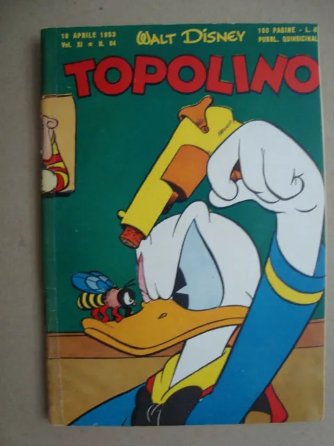 topolino libretto n°64 ed.mondadori 1953