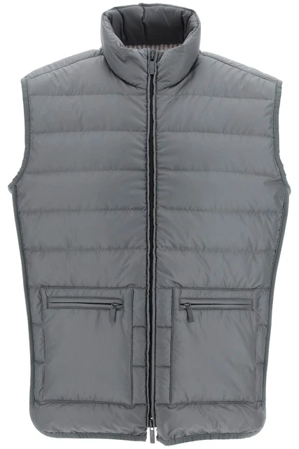 Thom browne knit panel ultra light nylon tech down vest MONCLER 2 Men