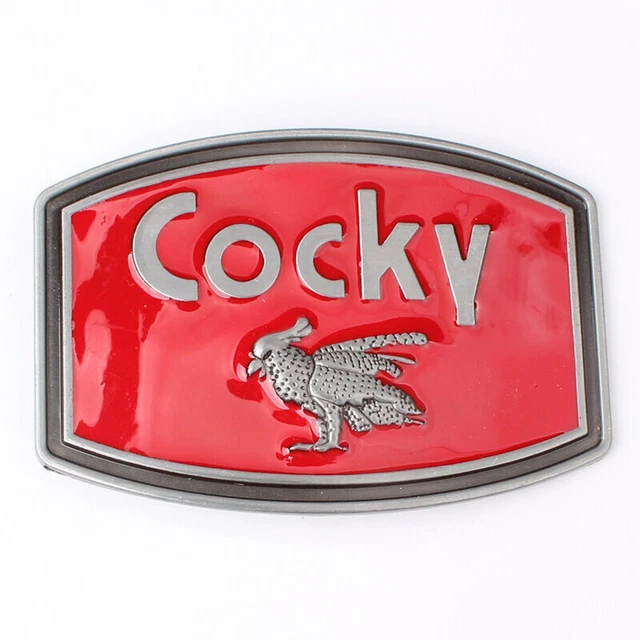 Cocky Belt Buckle Western Cowboy Native American Motorcyclist