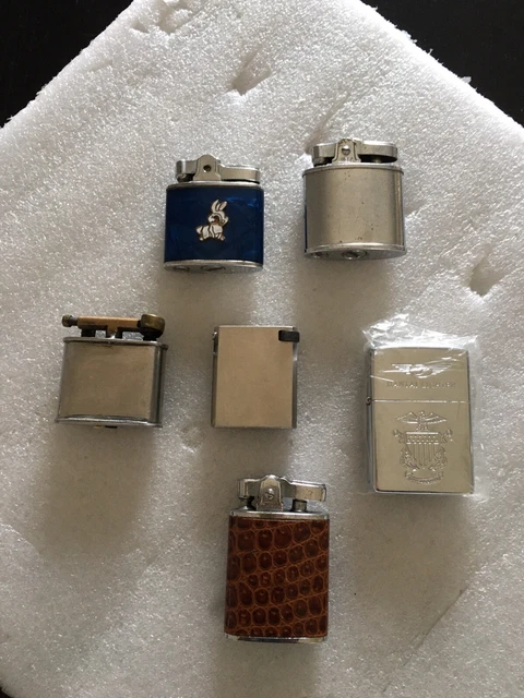 Lotto 6 Accendini Vintage Lighter Briquet Feuerzeug Encendedor
