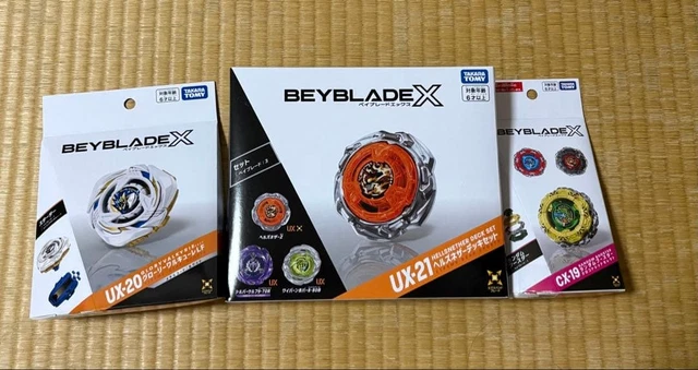 BEYBLADE X LOTE UX-03 UX-20 CX-17 BX-50 4 Piezas Set Coleccionable