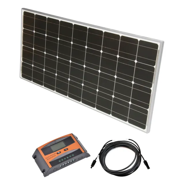 SolarSet 12V sistema solar kit solar isla fotovoltaica autocaravana paquete completo juego PWM