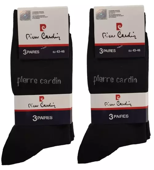 Pierre Cardin lot de 6 paires de chaussettes homme