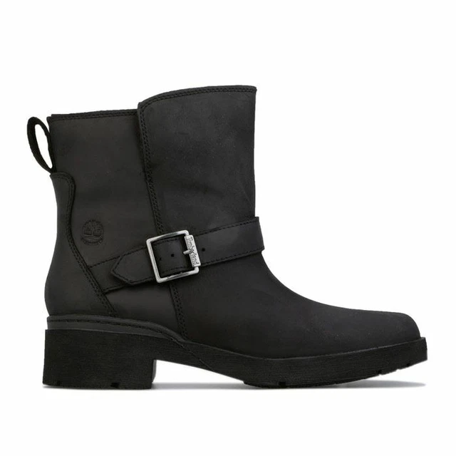 WOMEN S TIMBERLAND GRACEYN Biker Waterproof Boots in Black 49.94