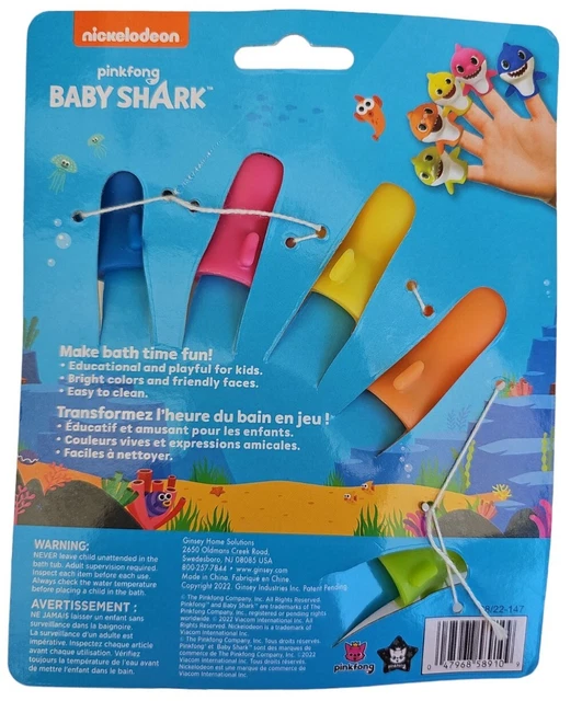 Nickelodeon Baby Shark Bath Finger Puppets Baby Shark vrogue.co