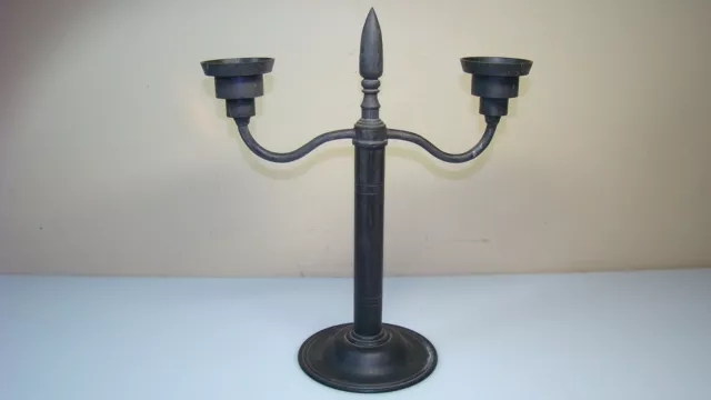 Vintage 12" Bronze Candelabra