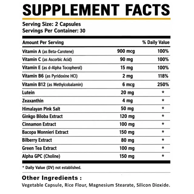(1 PACK) APEX Neuro Elite Advanced Brain Health Support Supplement 60 ...