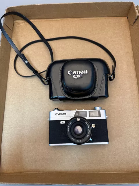 Canon Canonet QL25 35mm Rangefinder Film Camera w/45mm f2.5 Lens, QL 25