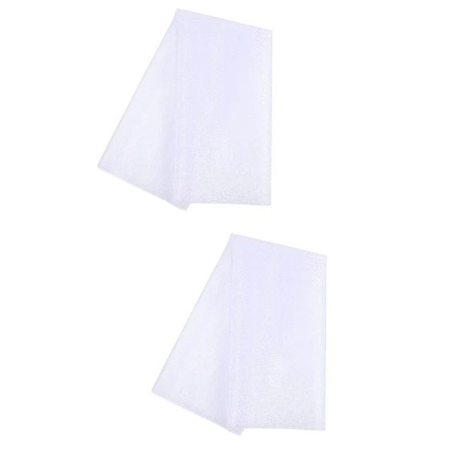 2 Sets Weiß Organza Hochzeitsbogengarn Bankett Transparenter Stoff Für Den