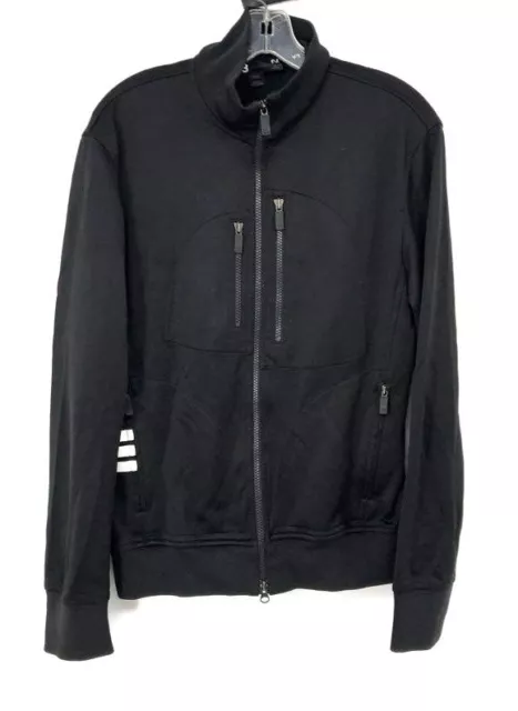 Y-3 Adidas Black/White Full Zip Jacket - Size Men's Medium