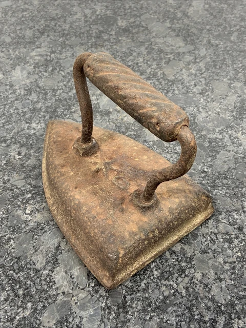 Vintage Antique Number  Eight 8 Heavy Cast Iron Clothes Iron Door Stop Stopper