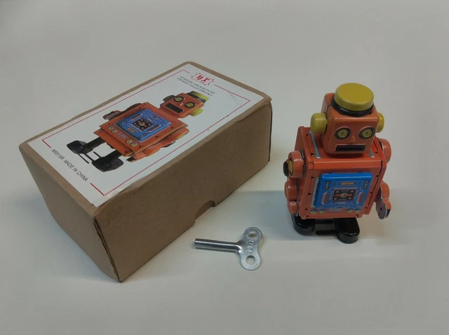 Planet robot - Wind Up - Robot Métal vintage en boite - Schylling