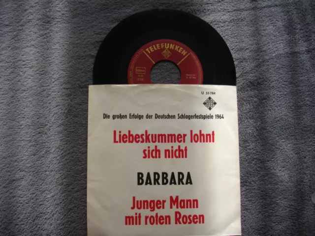 Rarität! Alte Single von Barbara im Originalcover auf Telefunken
