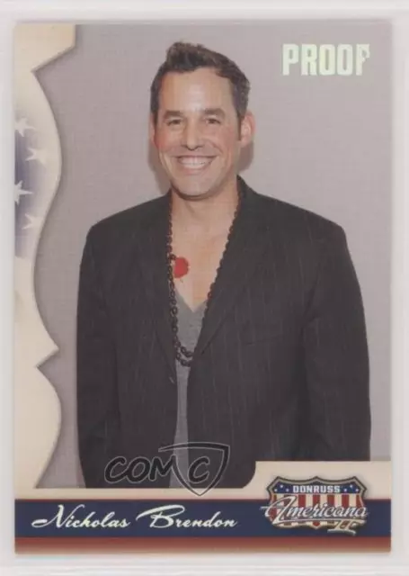 2008 Donruss Americana II Retail Silver Proof 336/500 Nicholas Brendon #140 0p46