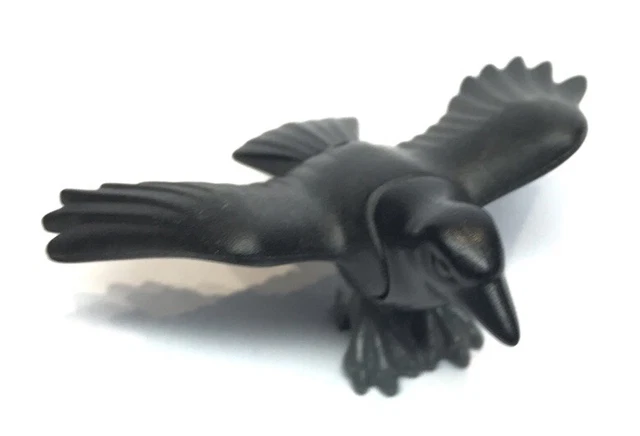 Playmobil 35453 – Corbeau Noir Avec Ailes Fermées, Figurine Occasion