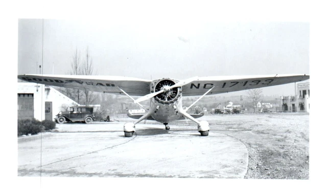 Stinson Reliant Gullwing Airplane Aircraft VTG Photograph 5x3.5 Goodyear NC17199