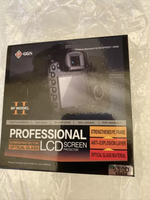 GGS BF Model Optical Glass DSLR LCD Screen Protector for Canon 550D camera New