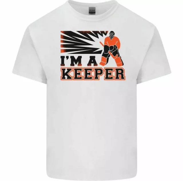 Hockey I'm a Keeper Men's Funny T-Shirt Ice Roller Street Pads Skates