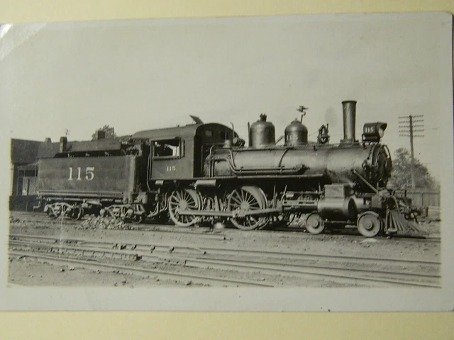 1923 Louisville Nashville Railroad locomotive #115 Memphis Tn. postcard ephemera