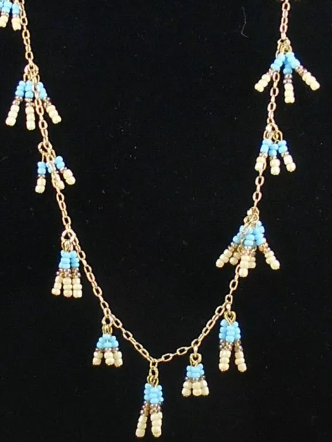 Jessica Simpson Goldtone Festival Spirit Long Seed Bead Shaky Long Necklace $35 2