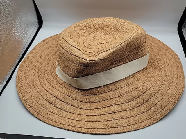 Madewell Packable Mesa Straw Hat Size M - L Natural Color New