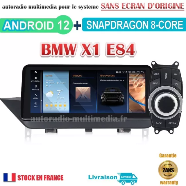 Autoradio multimédia Android 12 pour BMW X1 E84 Sans Ecran d'origine
