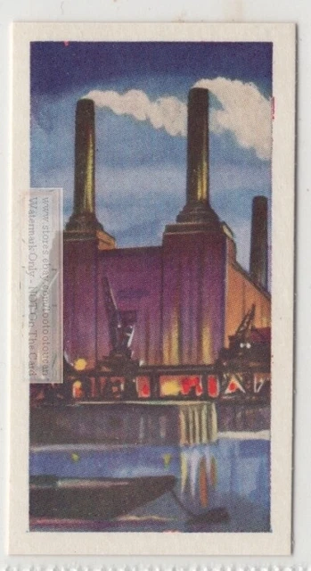 Battersea Power Station Coal London England Electricity Vintage Trade Ad Card