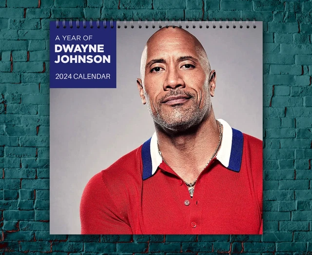 DWAYNE JOHNSON CALENDAR 2024 Dwayne Johnson 2024 Celebrity Wall