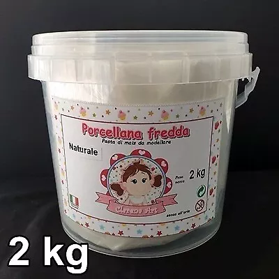 Porcellana fredda ( pasta di mais ) da modellare  2kg  - made in taly -