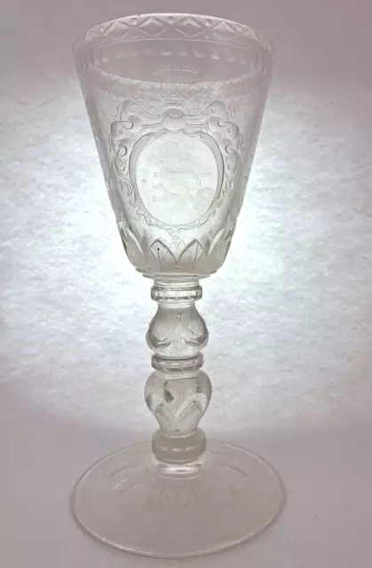 Zechlinerhütte Glas Pokal ca. 1760 XL