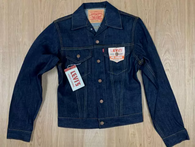 LEVI'S VINTAGE CLOTHING Type 2 Denim Jacket - Big E - Size 40 