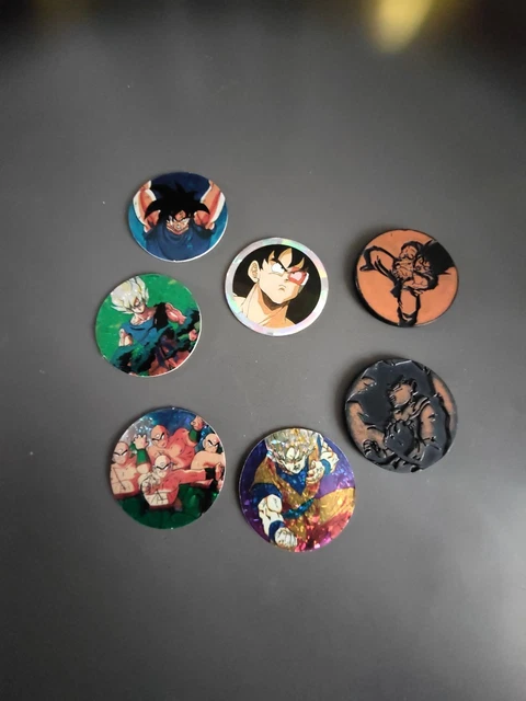 Gros Kini Pogs Dragon Ball Z caps tazo menko cards carte Orange slammer