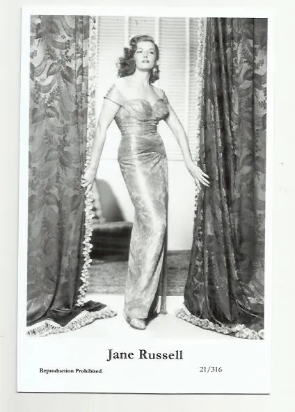 (Bx14) Jane Russell Swiftsure Photo Postcard (21/316) Filmstar Pin Up Glamor