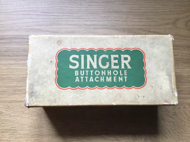 Singer Sewing Machine Buttonhole Attachment No 86662 Boxed.