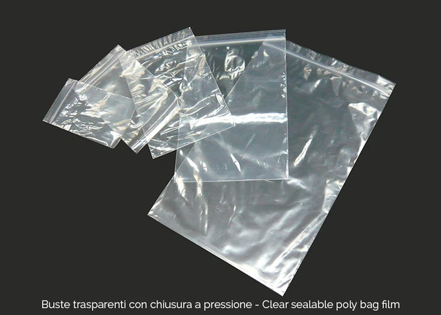 Buste Autoadesive Trasparenti 100 Buste Trasparenti Con Chiusura A