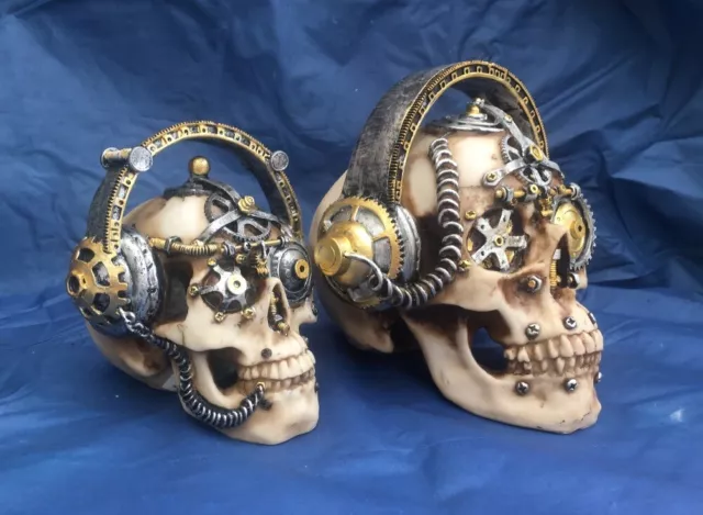 Steampunk Techno Talk Skull small or large Ornament Nemesis Now New Boxed