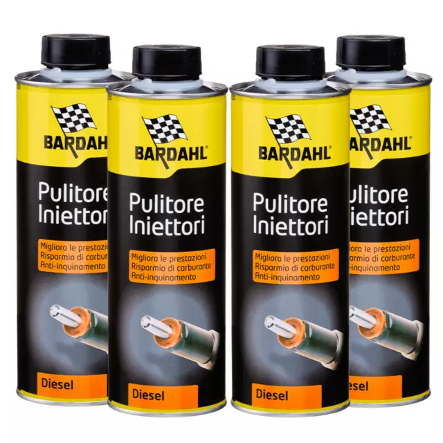 Bardahl Set 4 X 500 ML Injector Cleaner Diesel Zusatzstoff Einspritzdüsen