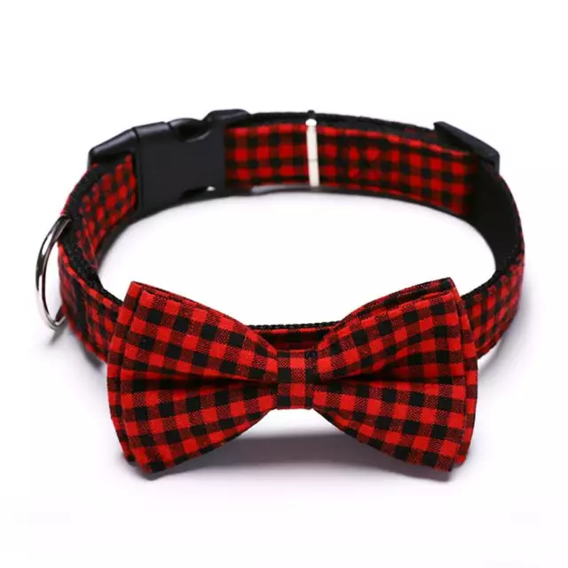 fr Cat Collar Solid Color Bowknot Puppy Necklace Bow Tie Dog Grooming Accessorie