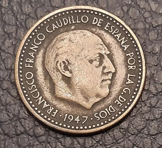 Moneda de España Una Peseta de 1947 * 53  Francisco Franco