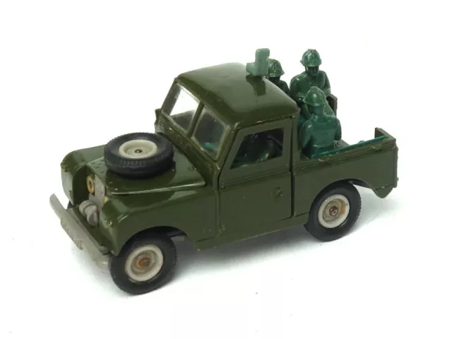 Ancien NOREV plastique FRANCE 121 Land Rover militaire Patrouille (dinky solido