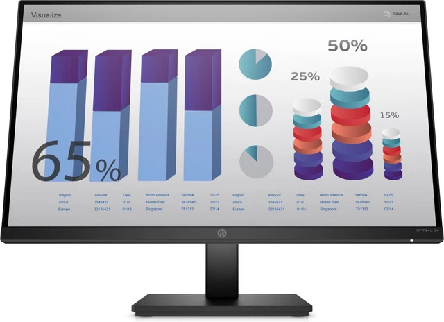 HP PC Monitor Computer-Bildschirm 23,8 Zoll QHD (2560 x 1440 @ 60 Hz) HDMI