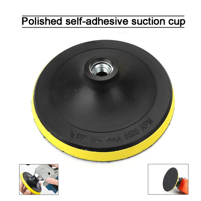 150mm 6" Backing Plate Hook Loop Polisher Buffing Pads Sanding Discs Backer Pad