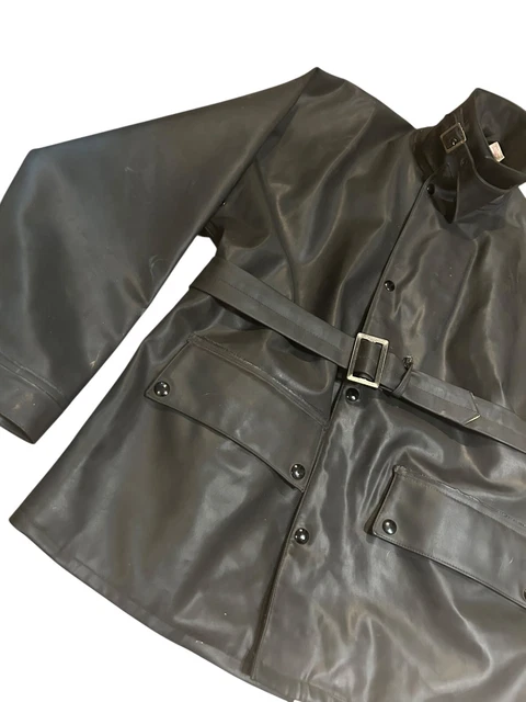 BELSTAFF 50S BLACK Prince PVC Jacket UK42 England Rubber Fetish 