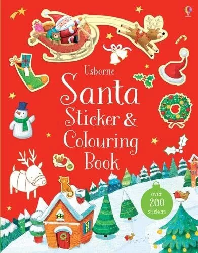 Santa Sticker and Colouring Book,Sam Taplin,Ag Jatkowska,Sam Mer